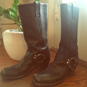 Frye women’s belted harness boots